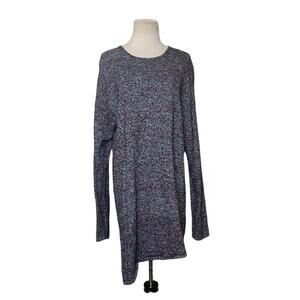 J. Jill black long sleeves asymmetrical tunic sweater size Tall Large